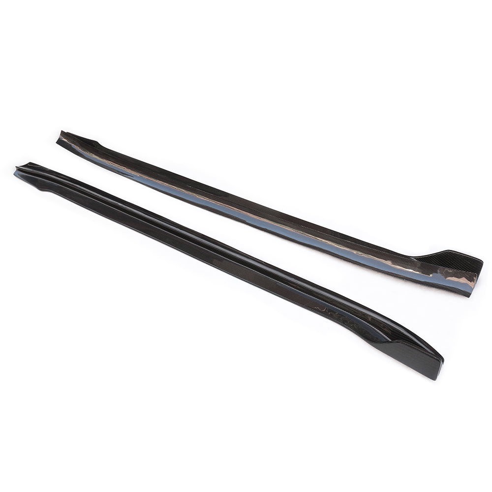 Tesla Model Y Side Skirts V Style Carbon Fiber