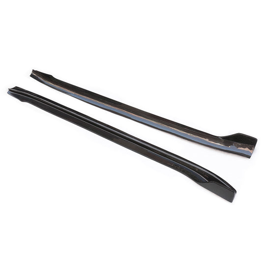 Tesla Model Y Side Skirts V Style Carbon Fiber