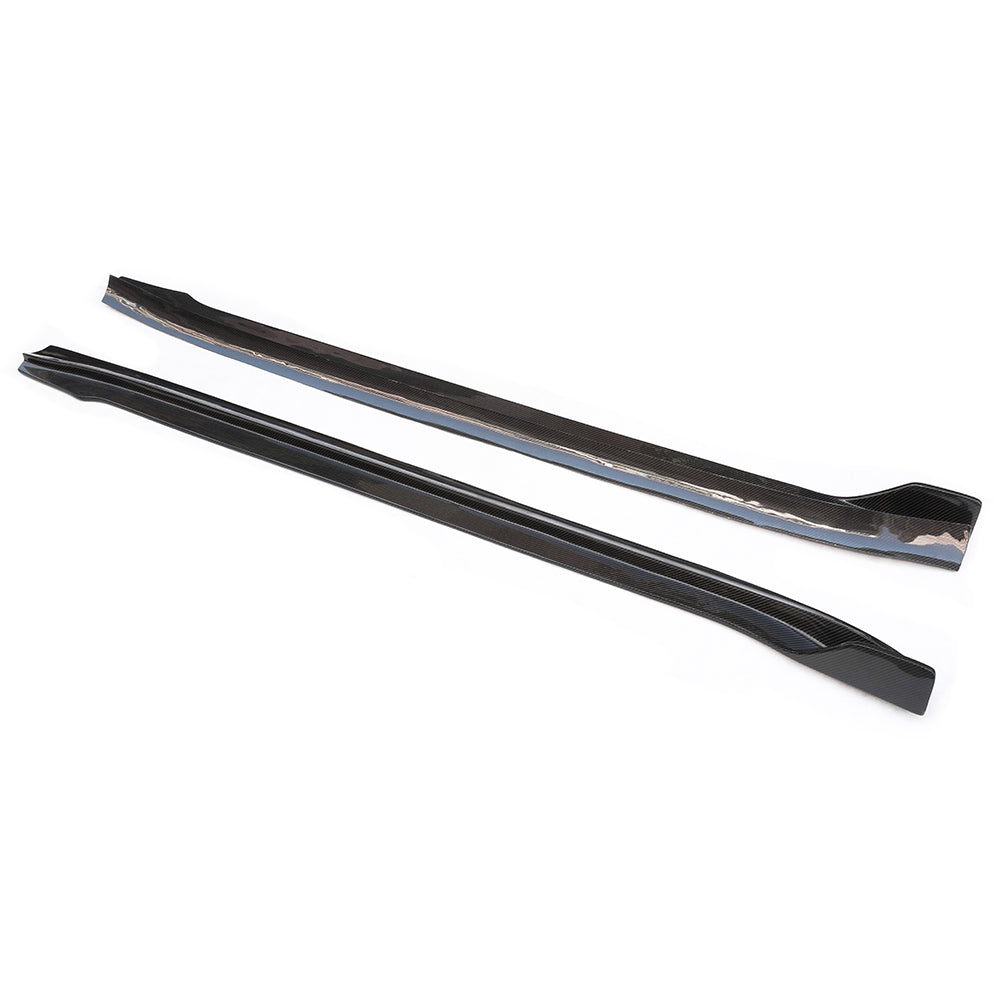 Tesla Model Y Side Skirts V Style Carbon Fiber