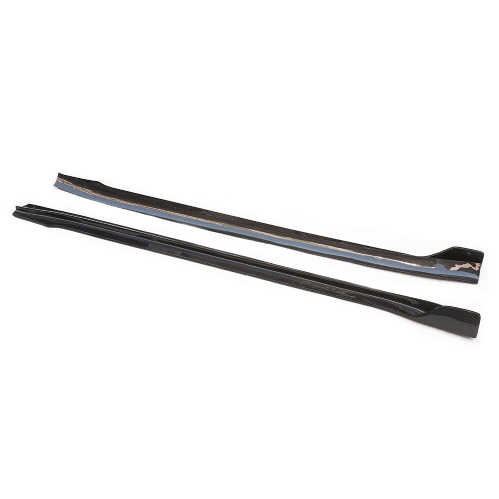 Tesla Model Y Side Skirts V Style Carbon Fiber