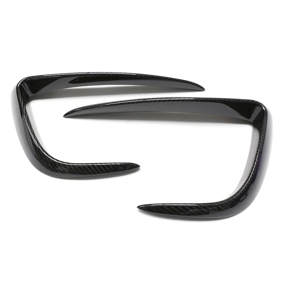 Tesla Model Y Front Fog Canards Carbon Fiber