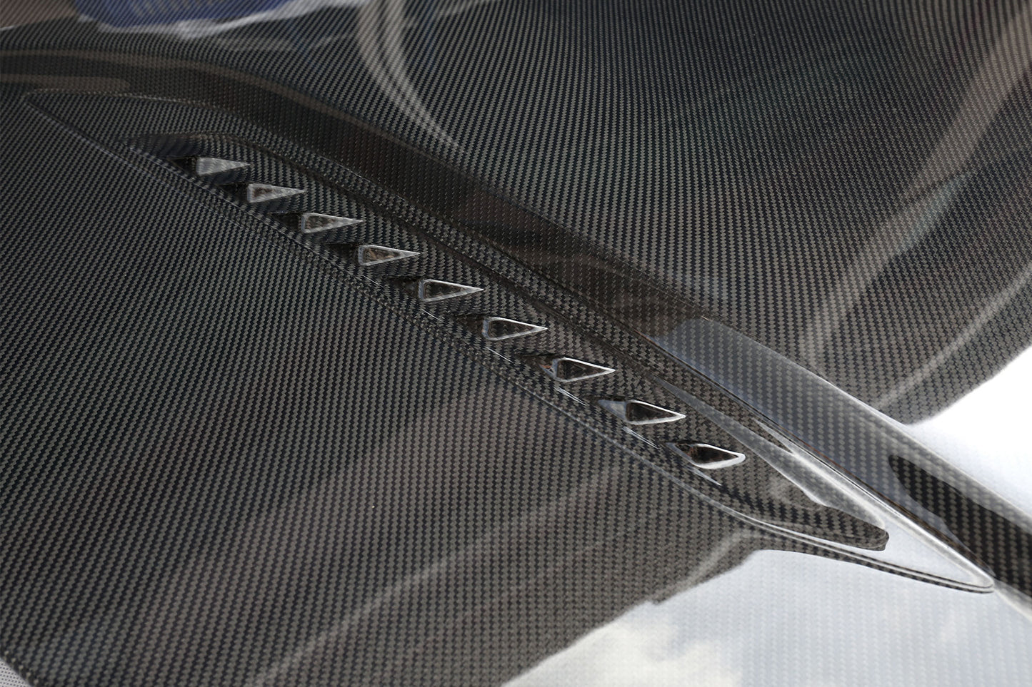 Tesla Model 3 Engine Hood Cover Replacement Double-sided Carbon Fiber