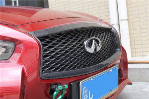 Infiniti Q50 Carbon Fiber Front Grille Cover (2)