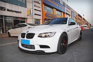 BMW E92 E93 M3 Carbon Fiber Front Lip GTS Style (1)