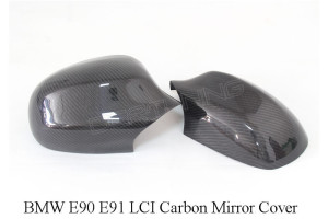 BMW E90 E91 Carbon Fiber Mirror Cover LCI (1)