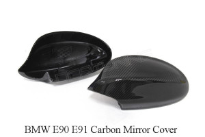 BMW E91 E90 Carbon Fiber Mirror Cover Pre-LCI 2005 - 2008